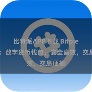 比特派APP下载 Bitpie APP：数字货币钱包，安全高效，交易便捷