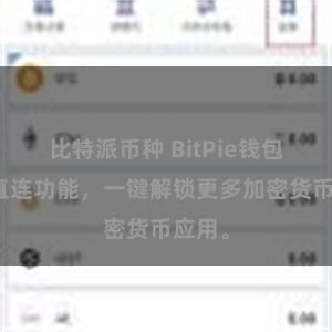 比特派币种 BitPie钱包提供直连功能，一键解锁更多加密货币应用。