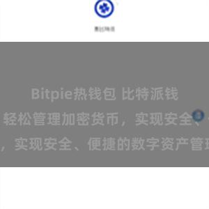 Bitpie热钱包 比特派钱包安卓版下载：轻松管理加密货币，实现安全、便捷的数字资产管理！
