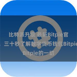 比特派升级 最新Bitpie官网信息，三十秒了解数字货币钱包Bitpie的一切