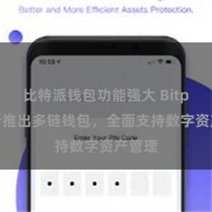 比特派钱包功能强大 Bitpie全新推出多链钱包，全面支持数字资产管理