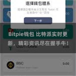 Bitpie钱包 比特派实时更新，精彩资讯尽在握手牛！