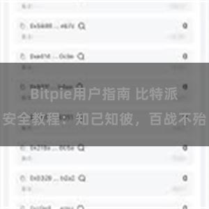 Bitpie用户指南 比特派安全教程：知己知彼，百战不殆