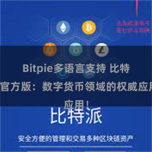 Bitpie多语言支持 比特派官方版：数字货币领域的权威应用！