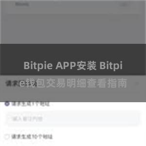 Bitpie APP安装 Bitpie钱包交易明细查看指南