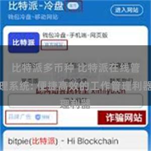 比特派多币种 比特派在线管理系统: 便捷高效的工作管理利器