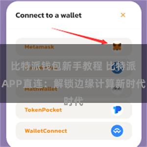 比特派钱包新手教程 比特派APP直连：解锁边缘计算新时代