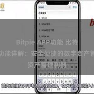 Bitpie APP功能 比特派钱包功能详解：安全便捷的数字资产管理利器