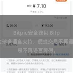 Bitpie安全钱包 Bitpie钱包全球多语言支持，便捷交易不再语言障碍。