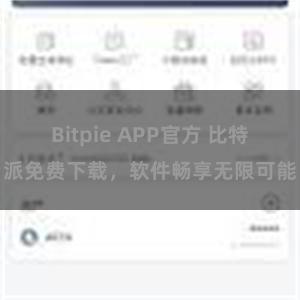 Bitpie APP官方 比特派免费下载，软件畅享无限可能