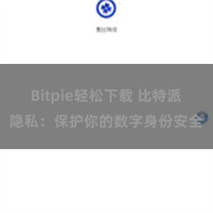 Bitpie轻松下载 比特派隐私：保护你的数字身份安全