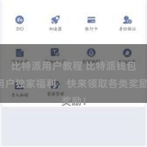 比特派用户教程 比特派钱包用户独家福利，快来领取各类奖励！