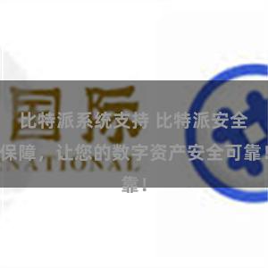 比特派系统支持 比特派安全保障，让您的数字资产安全可靠！