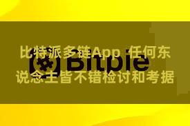比特派多链App  任何东说念主皆不错检讨和考据