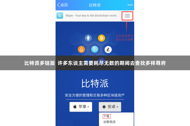 比特派多链版  许多东谈主需要耗尽无数的期间去查找多样尊府